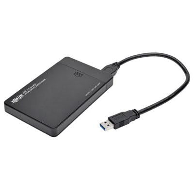 Eaton Tripp Lite Series USB 3.0 SuperSpeed External 2.5 in. SATA Hard Drive Enclosure with Built-In Cable and UASP Support Eaton Tripp Lite Series USB 3.0 SuperSpeed External 2.5 in. SATA Hard Drive Enclosure with Built-In Cable and UASP Support